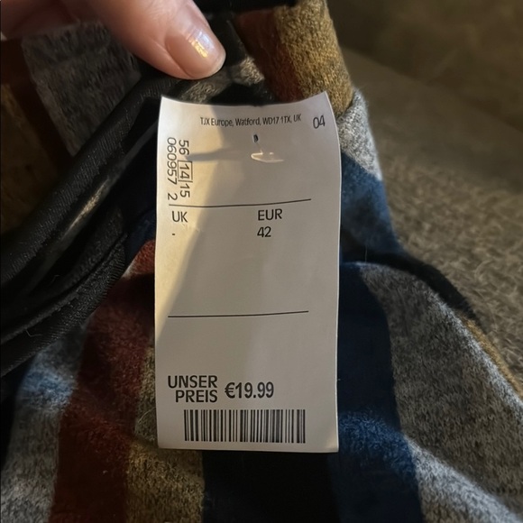 Faith and Joy Brown Tan Midi A-Line Skirt - Picture 3 of 4